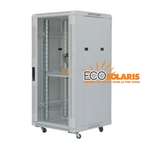 Dulap Rack 18U - 19 inch - 600-600-988 mm - TE 6618F - Panouri Fotovoltaice